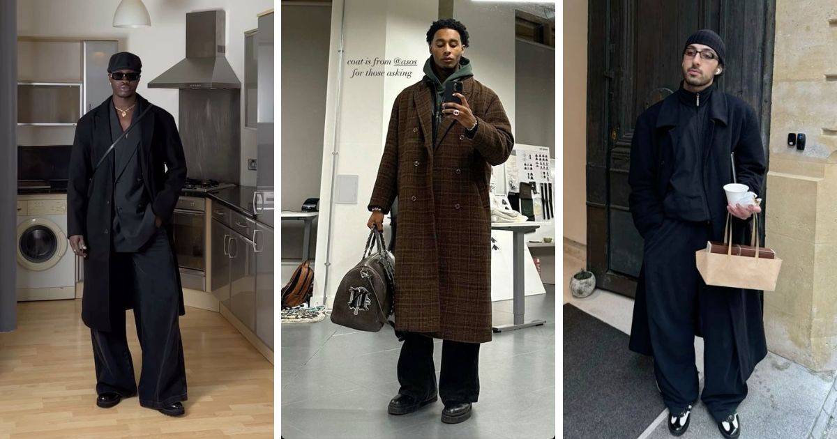 15+ Oversized Wool Coat Men Street Style Outfit Ideas for a Trendy Winter